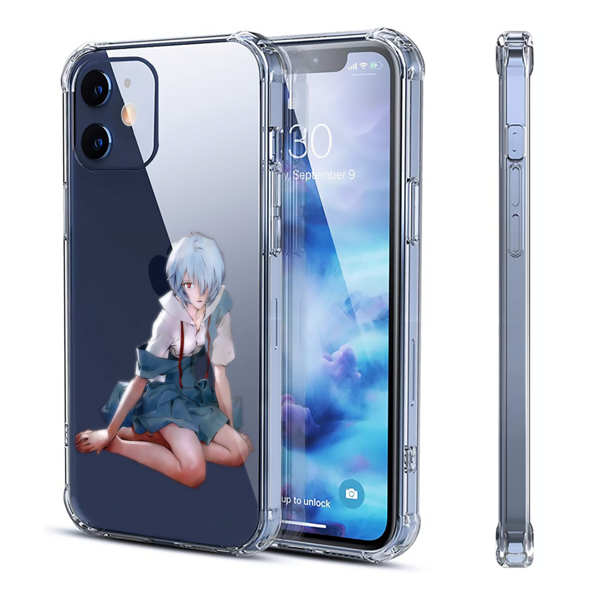 （画像用） EVA 新世紀エヴァンゲリオン 【iPhone 12シリーズ対応】透明スマホケース（クリアソフトケース）
